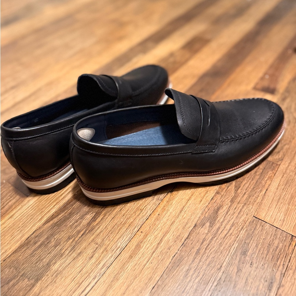 Ike Behar Black Leather Loafers Like New - Picture 5 of 10